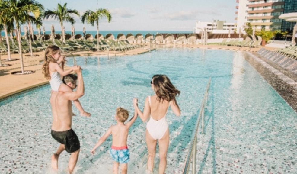 picture of a family on holiday at the hard rock hotel tenerife