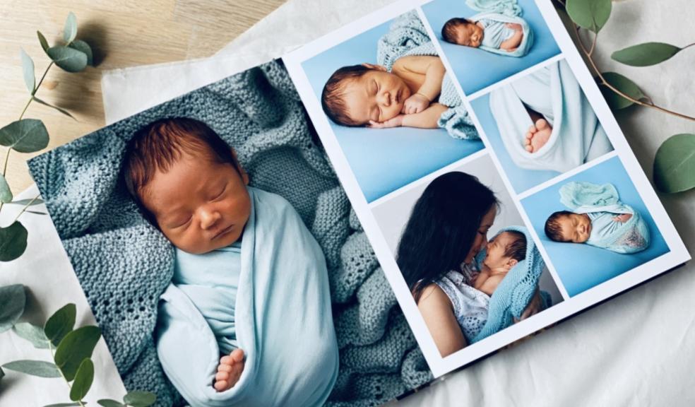 picture of a newborn photo album