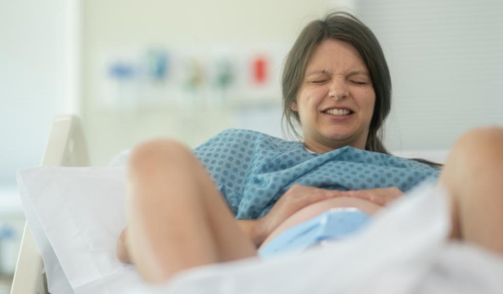 picture of a woman during childbirth