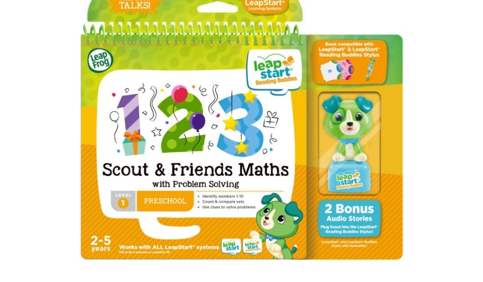 picture of LeapStart Buddies Scout and Friends Maths leapstart book