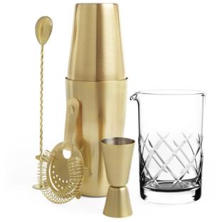 picture of gold mixology set