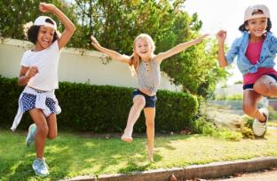 picture of children having fun outside
