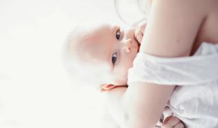 picture of baby breastfeeding