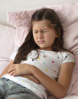 picture of child with tummy pain