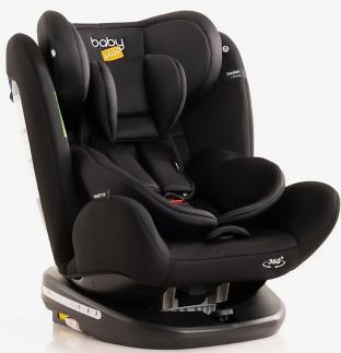picture of baby plus Orbitfix Group car seat in black