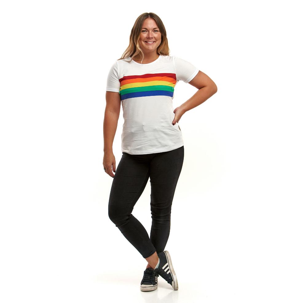 picture of juno jacks rainbow nursring tshirt 
