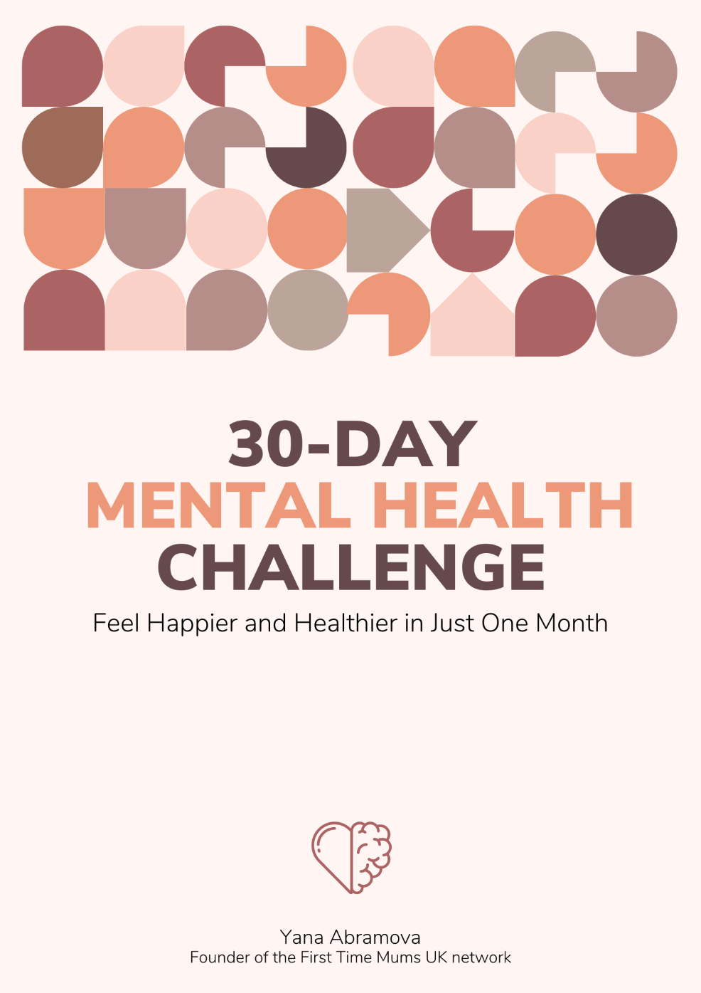 picture of Stress Less Mama book 30 day mental health challenge