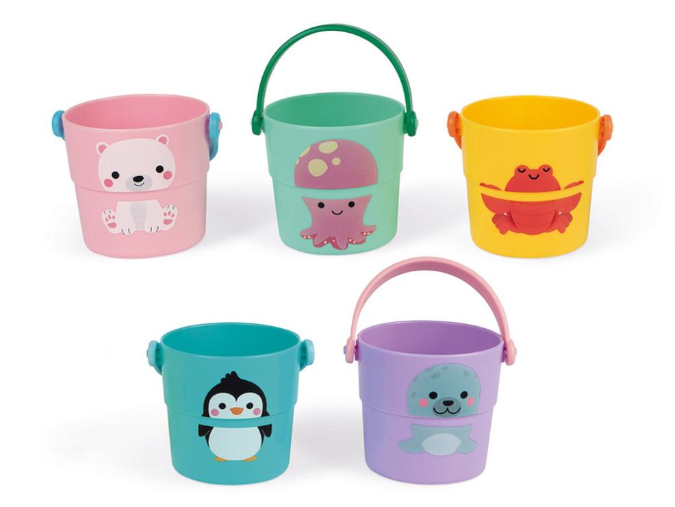 picture of janod bath toy activity buckets