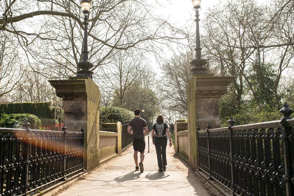 picture of people walking outside