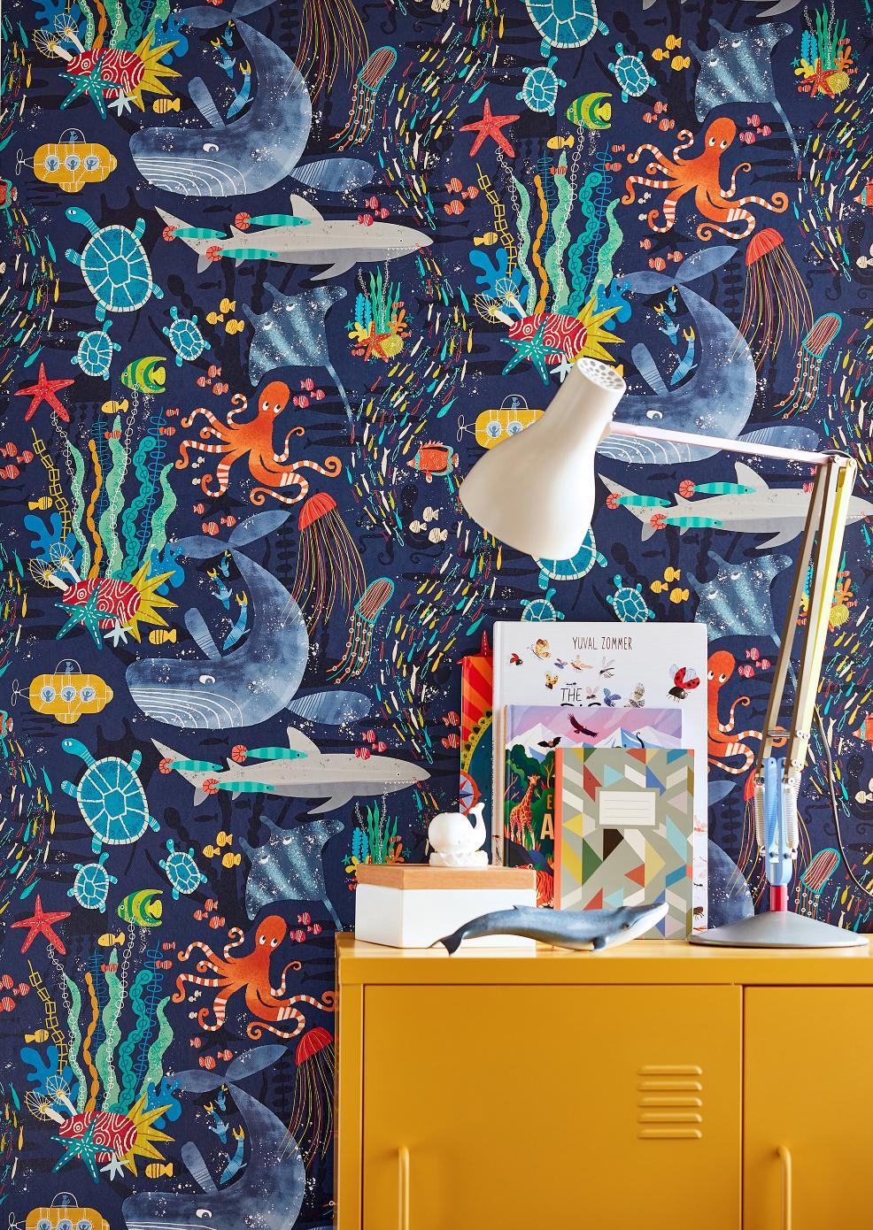 picture of Beneath the Waves in Prussian wallpaper