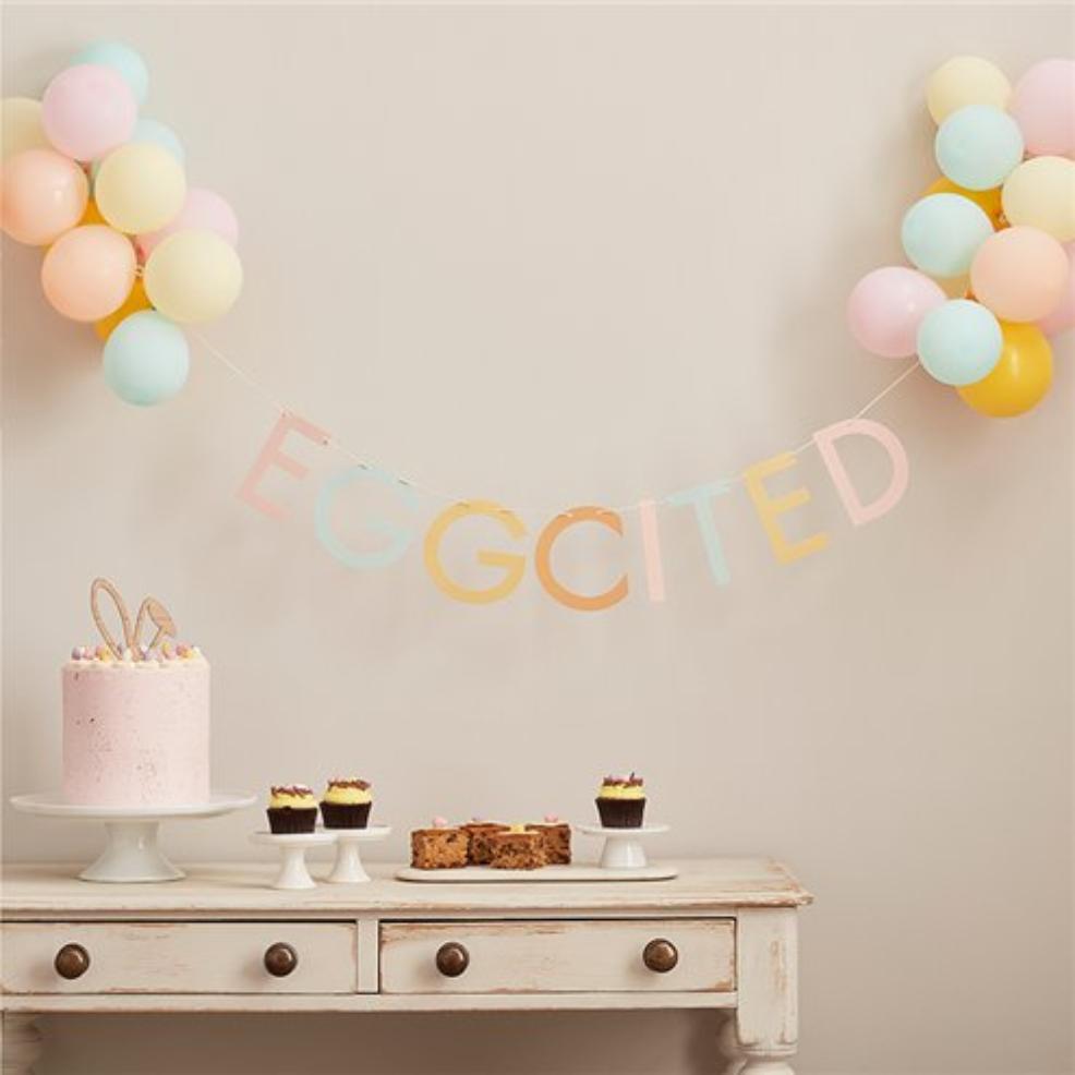 picture of Eggcited Balloon Bunting 
