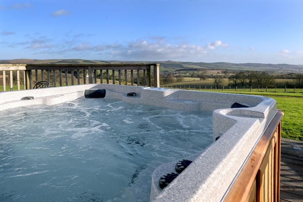 picture of hot tub with views