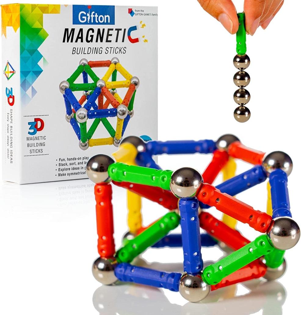 picture of Magnetic building sticks