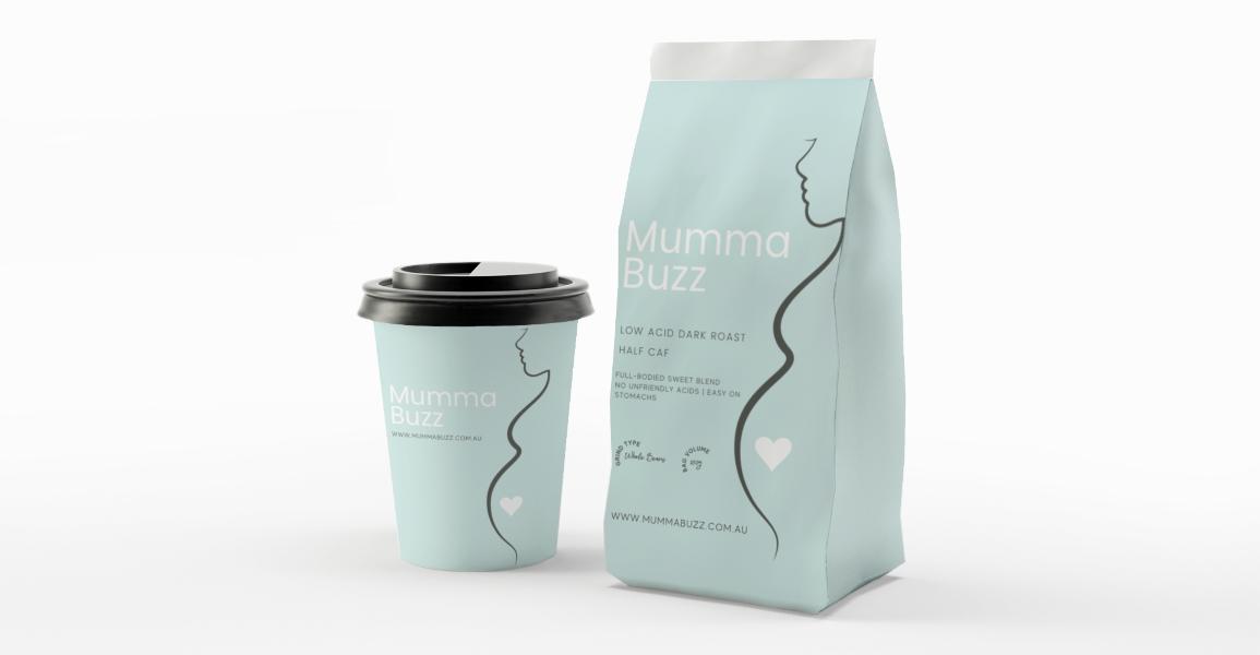 picture of mumma buzz half caf coffee