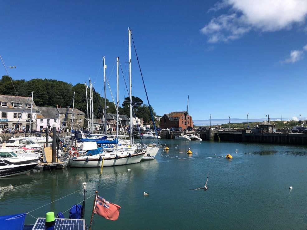 picture of Padstow harbour in july