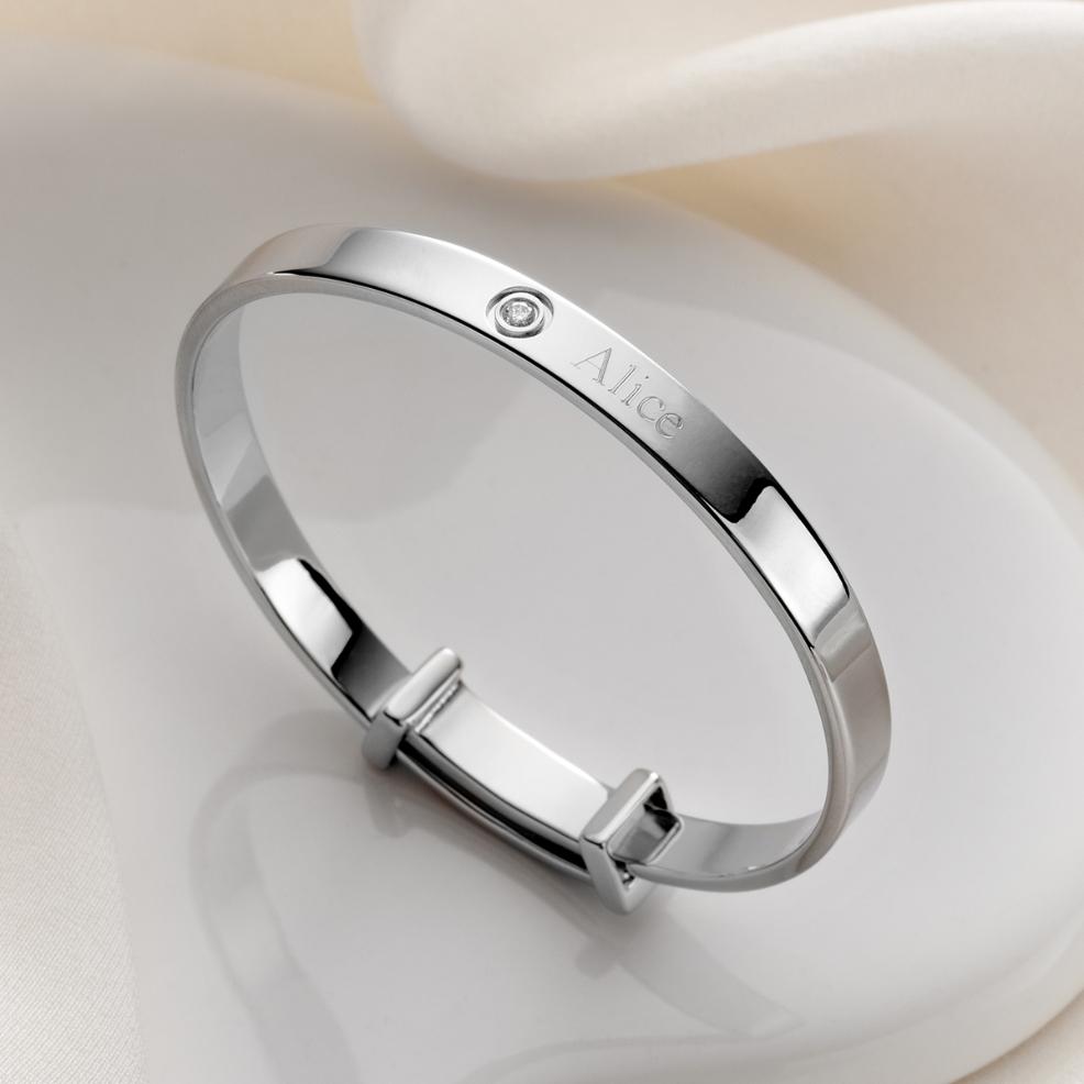 picture of Personalised Forever Diamond Bangle