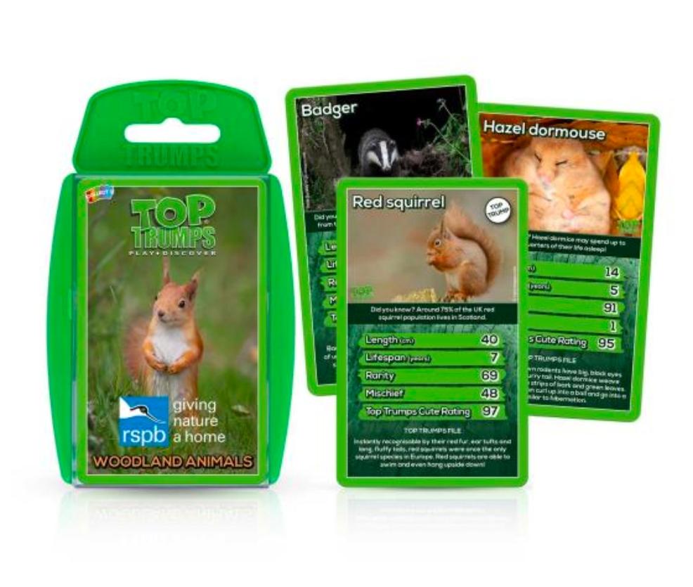 picture of RSPB animal top trumps
