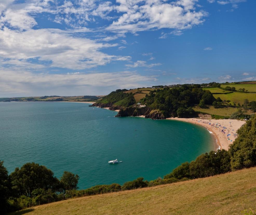 picture of blackpool sands, dartmouth