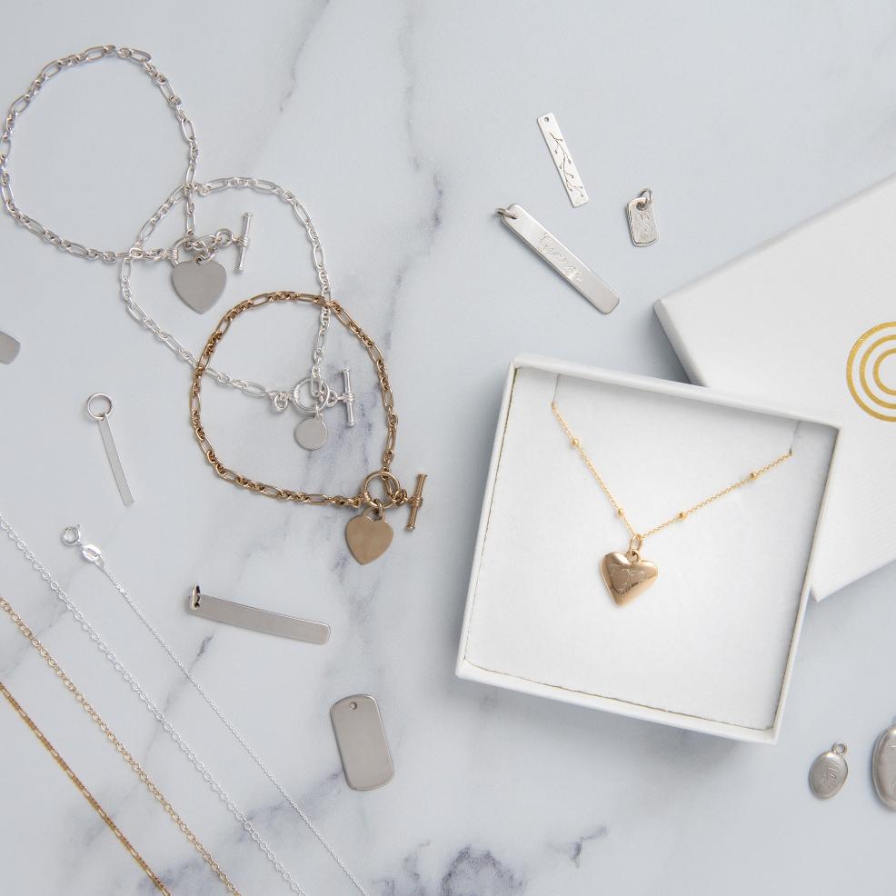 picture of valentines jewellery engraving products