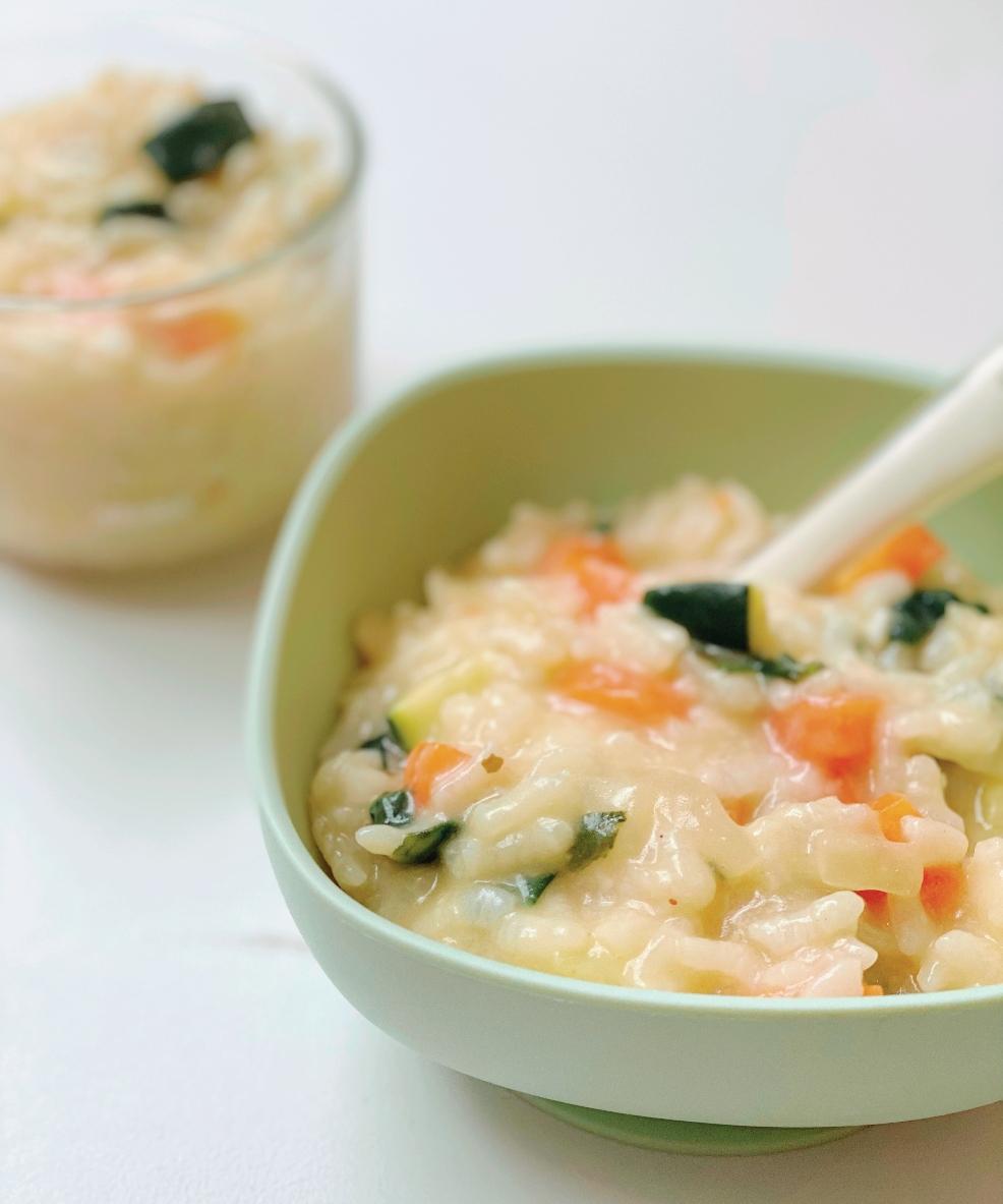 picture of baby led weaning veggie risotto recipe