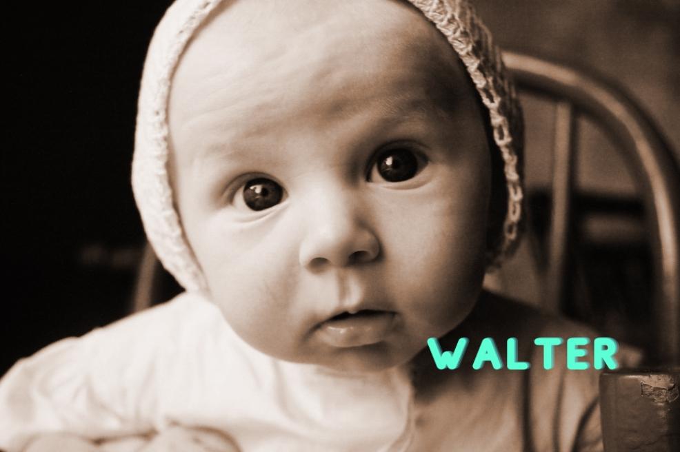 picture of vintage baby with the name walter