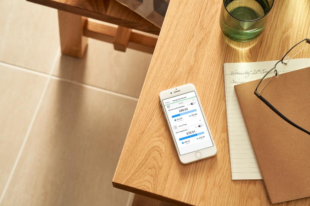 picture of smart energy app on an iphone