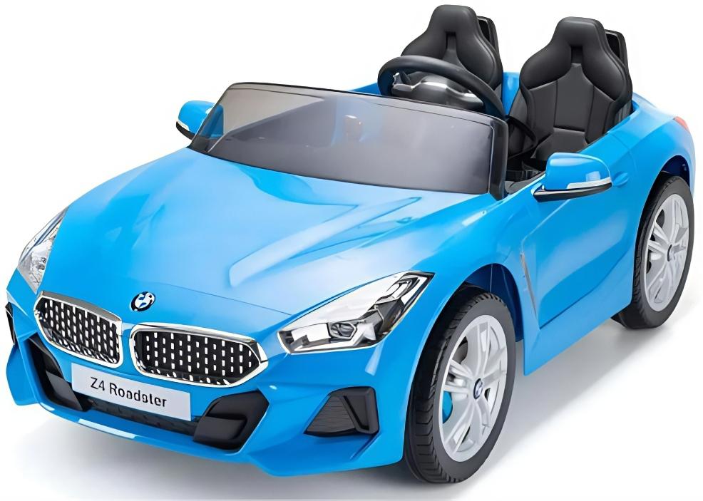picture of a childrens blue bmw style ride in car toy