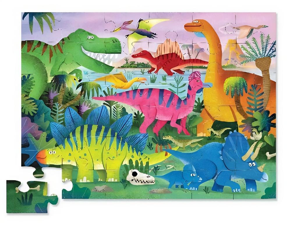 picture of a Crocodile Creek dinosaur puzzle