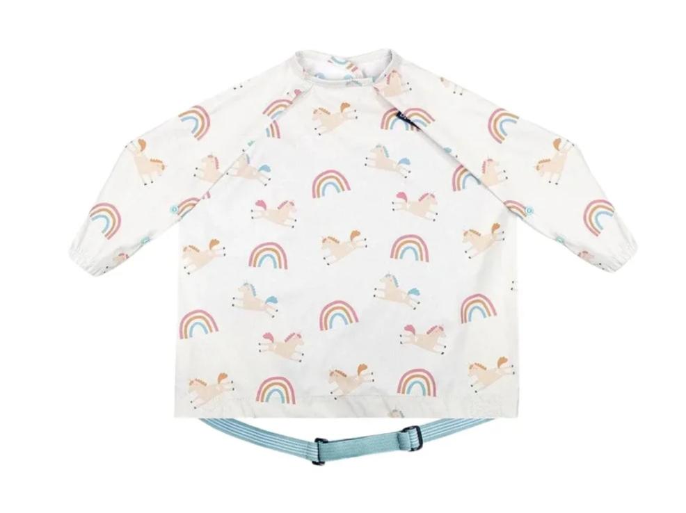 Bibado Long Sleeve Coverall Weaning Bib in Fairytale Foodies picture of Bibado Long Sleeve Coverall Weaning Bib in Fairytale Foodies