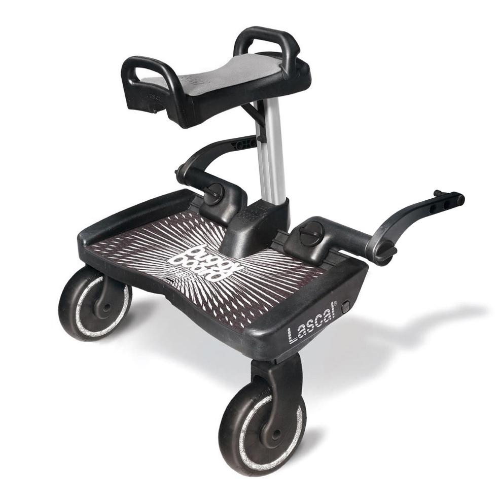Lascal Maxi plus Black and Grey with seat attached picture of Lascal Maxi plus Black and Grey with seat attached