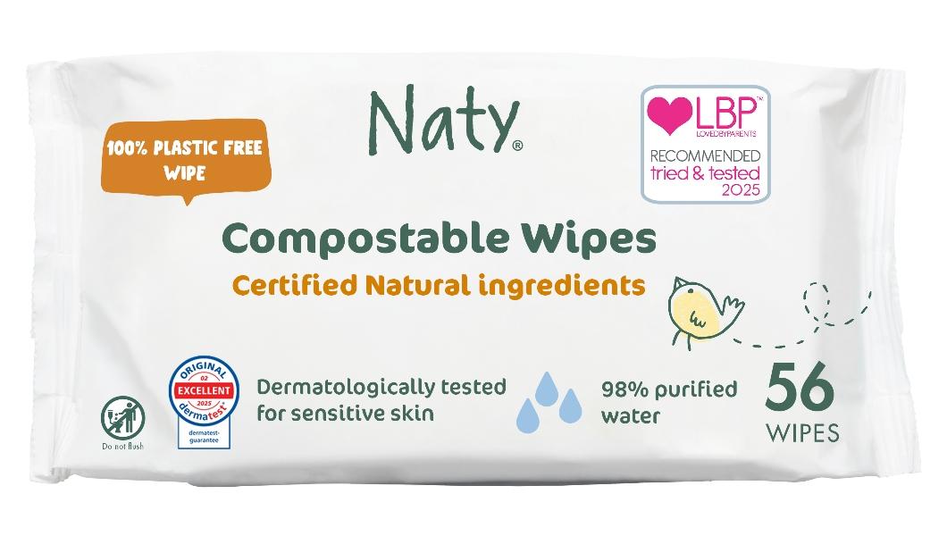Naty Compostable baby wipes picture of Naty Compostable baby wipes