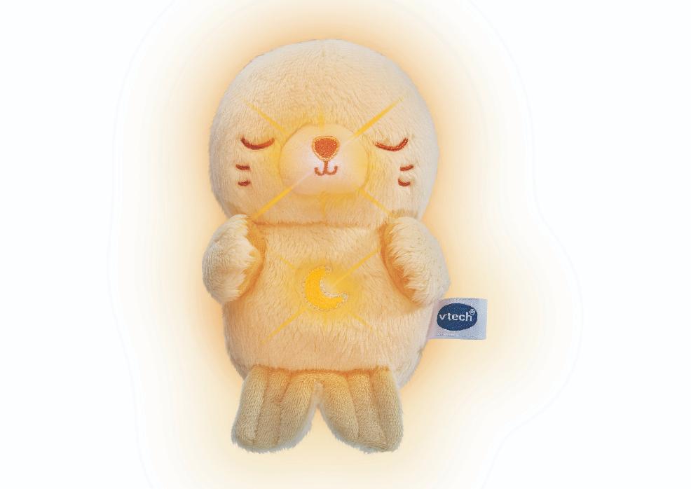 picture of VTech Baby Calming Lights Otter soft toy with soothing sounds and gentle glowing light for babies