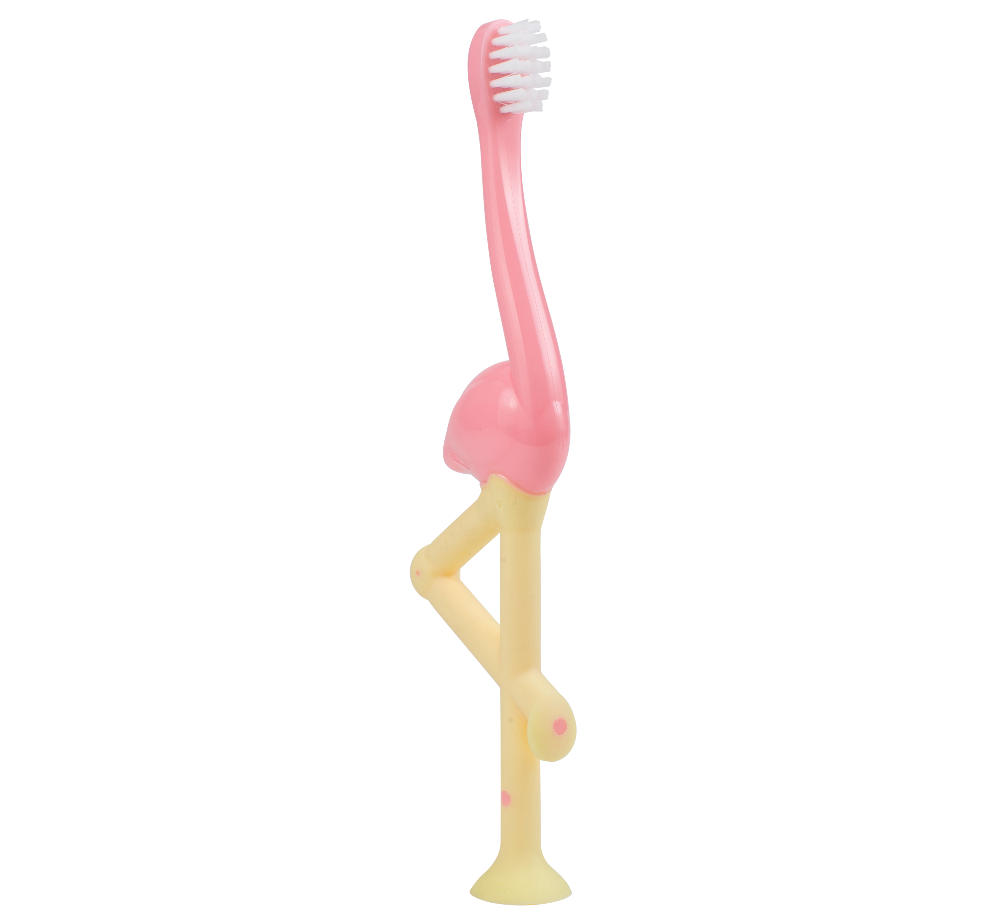 picture of infant to toddler flamingo toothbrush