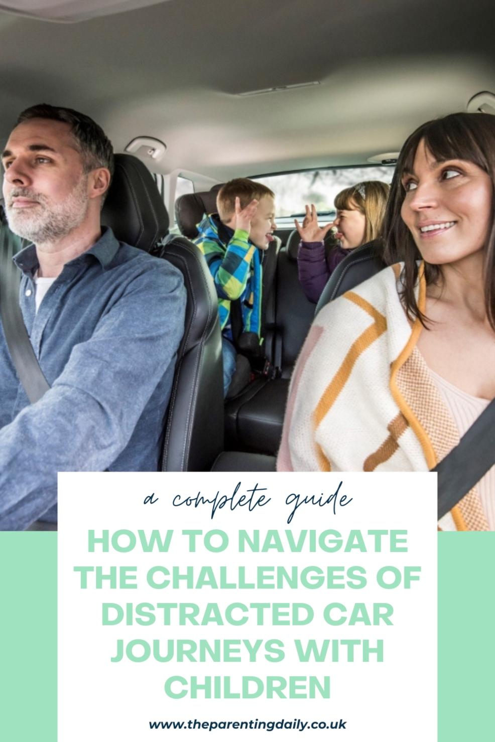 family on a car journey picture of a family on a car journey