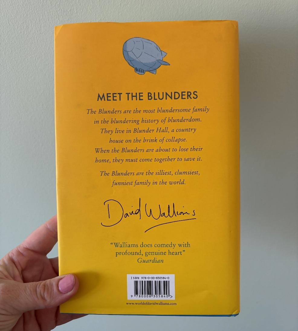 the back cover of The Blunders book by David Walliams picture of the back cover of The Blunders book by David Walliams