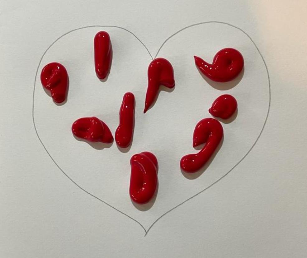 picture of a Mess free Valentines Card