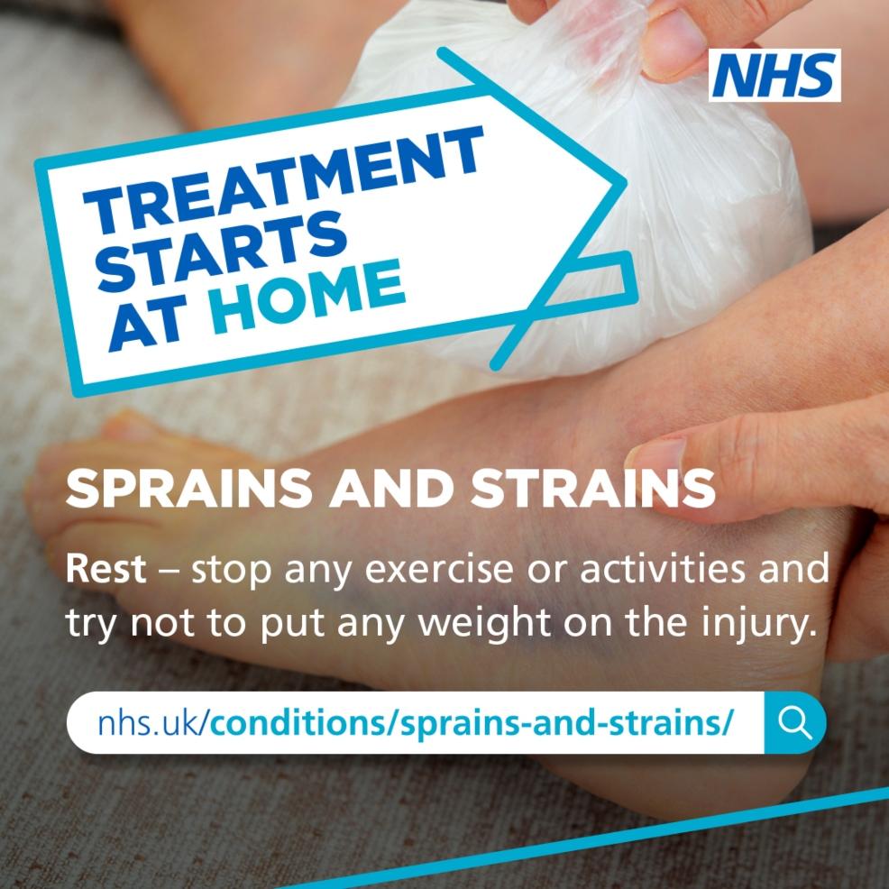 picture of NHS Treatment Starts at Home Sprains