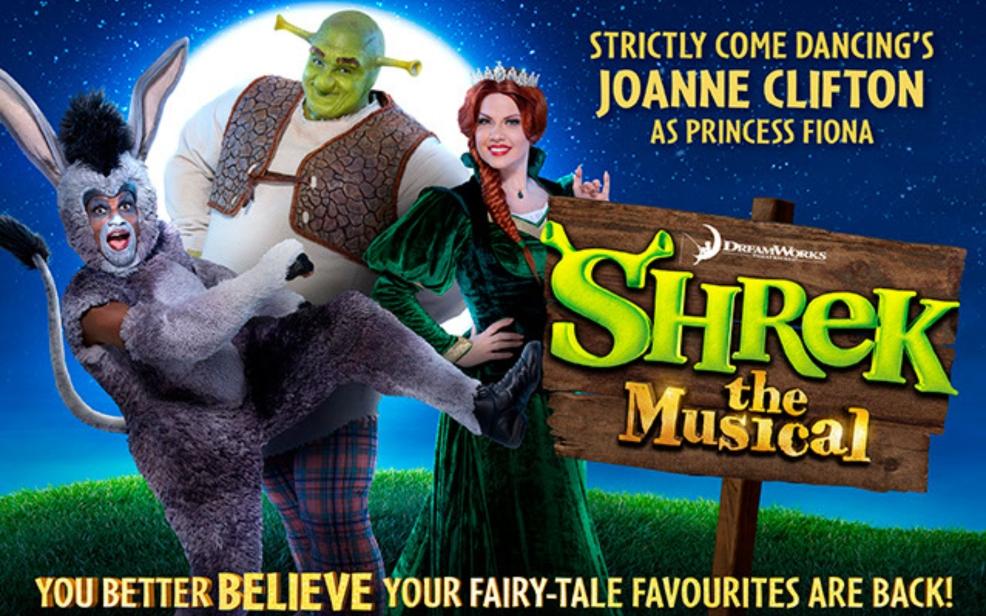 picture of a poster for Shrek the Musical at The Theatre Royal Plymouth
