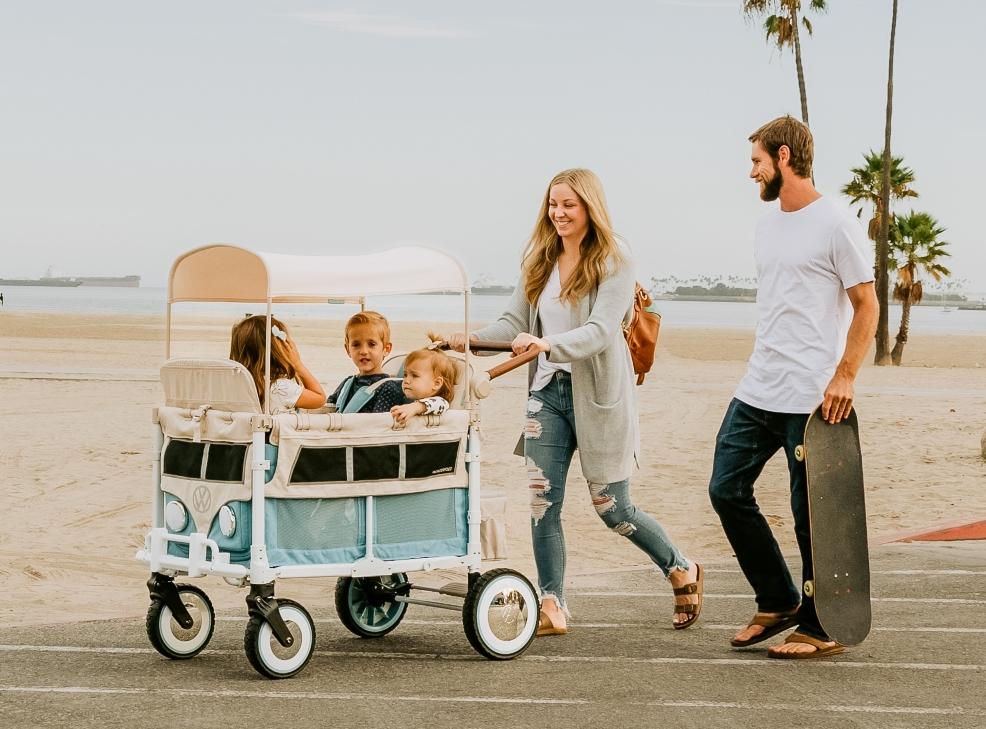 picture of a family using the VW Special Edition Stroller Wagon