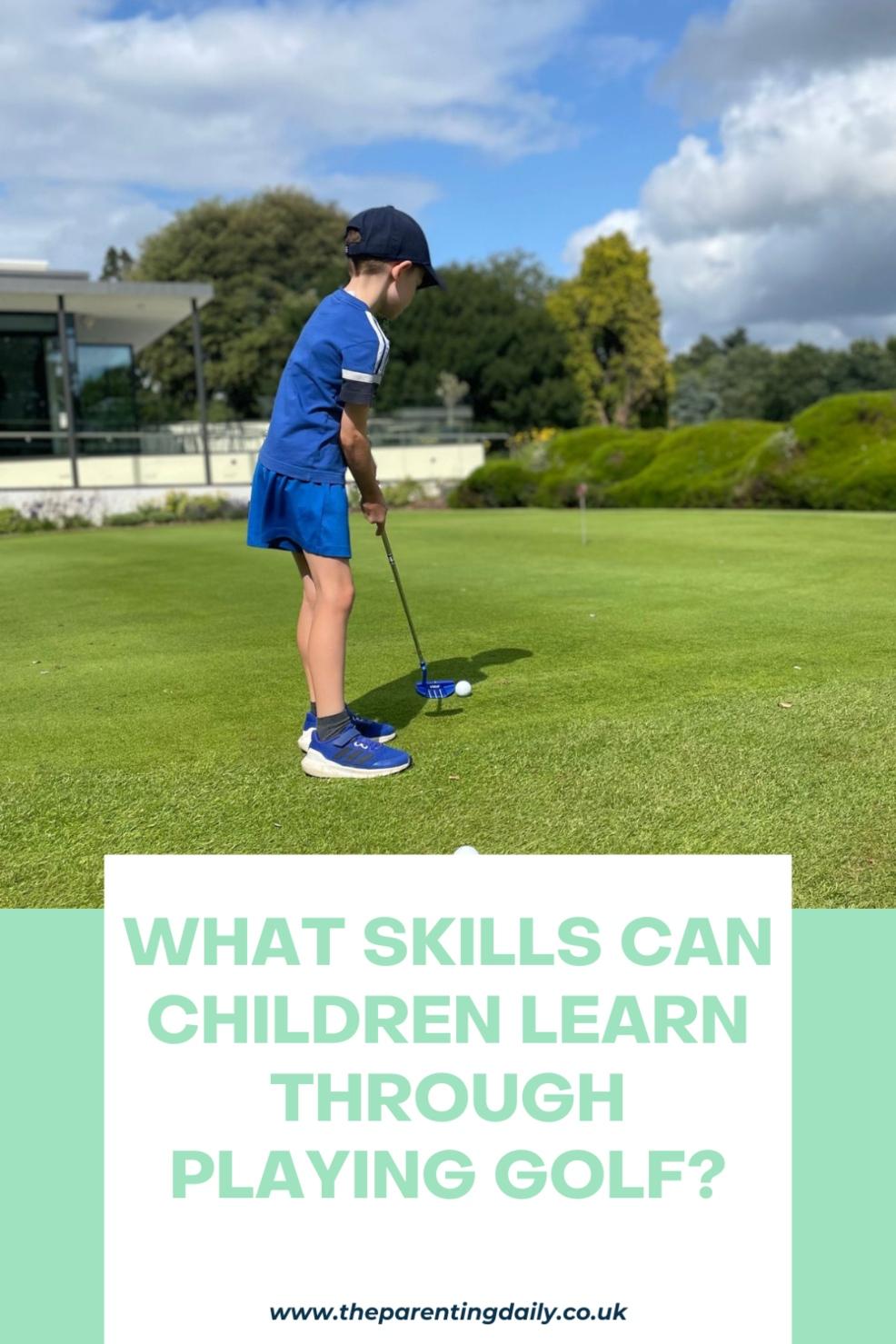 picture of What skills can children learn through playing golf
