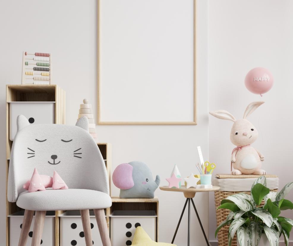 picture of an animal themed nursery 