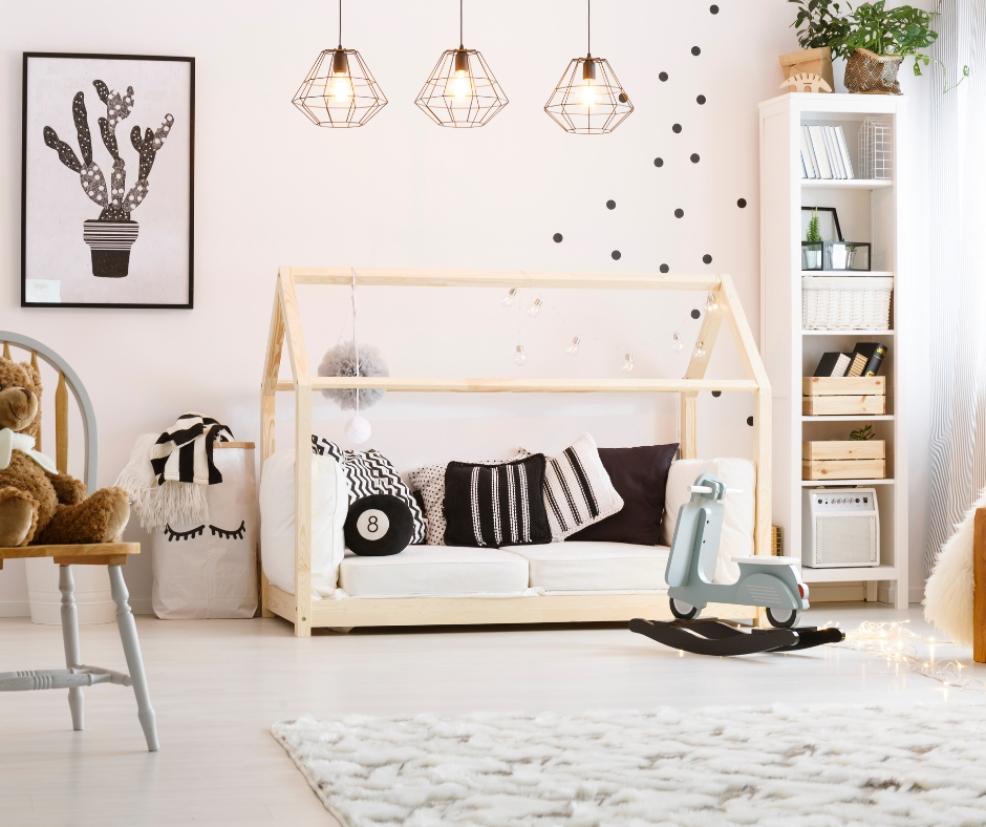 picture of a black and white nursery