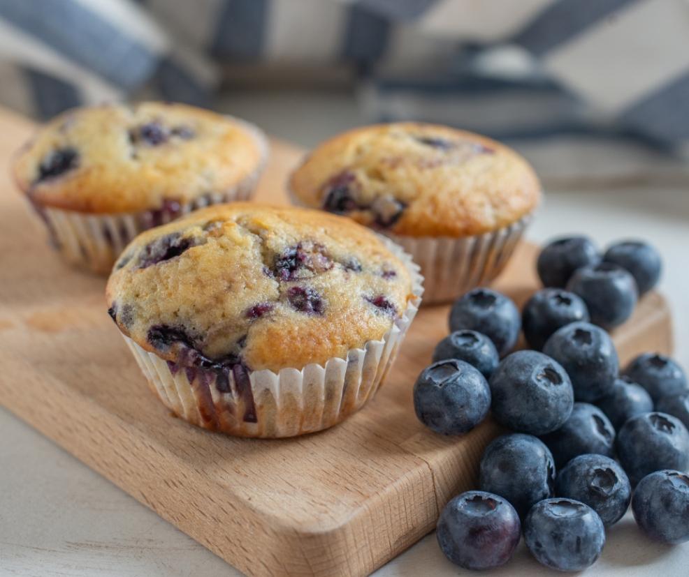 picture of blueberry muffins