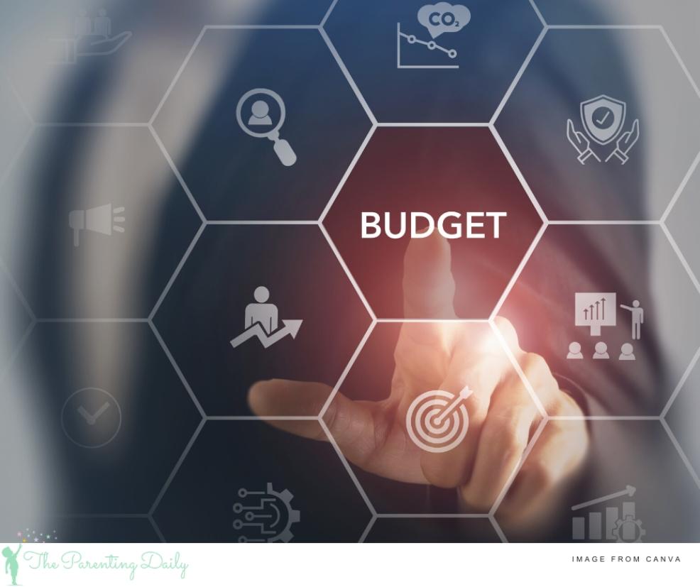 picture of a budget icon on a digital display