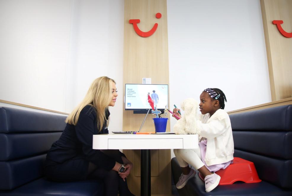 picture of a child booking a TUI holiday