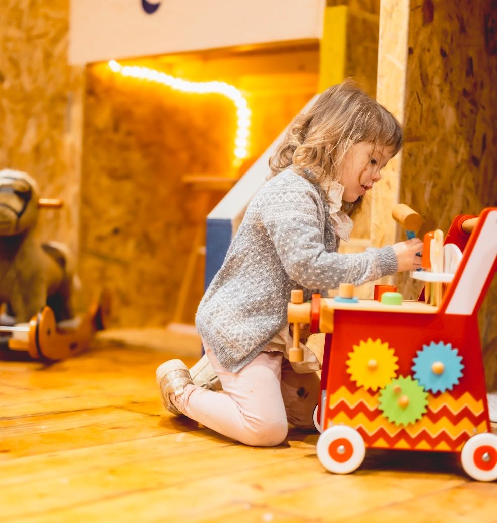 picture of a child playing at the nook play cafe Topsham
