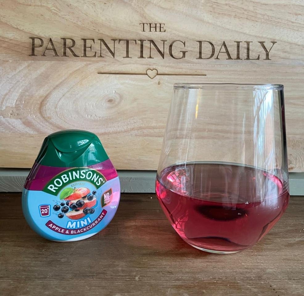 picture of childrens squash drink parenting hack