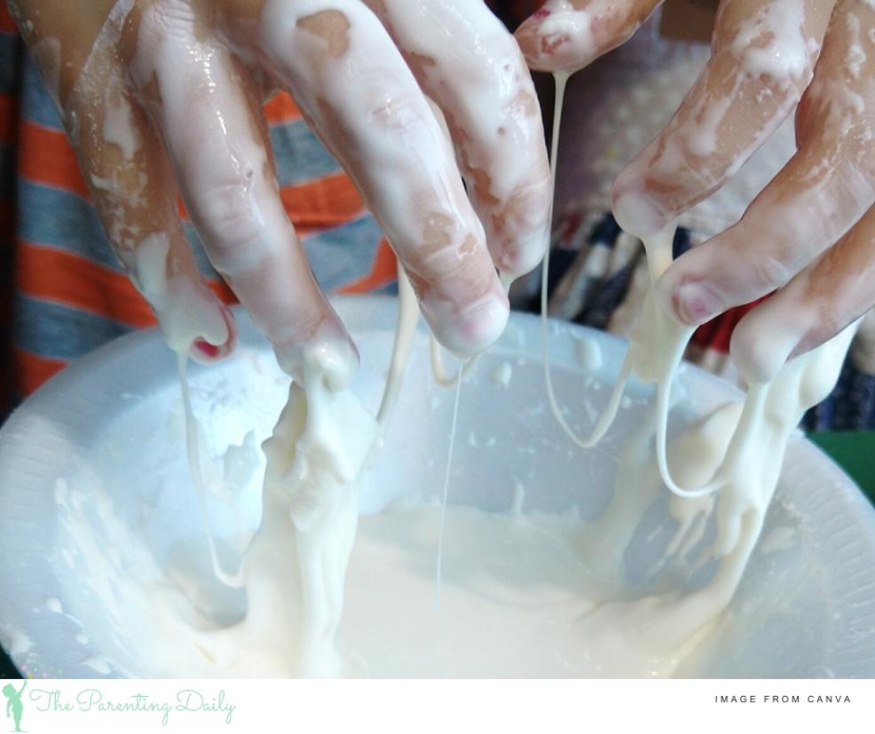 picture of hands in a bowl of goop