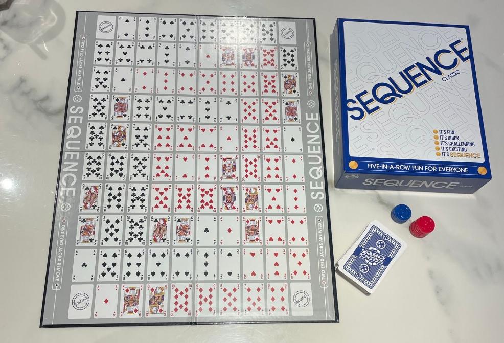 picture of the sequence family board game review