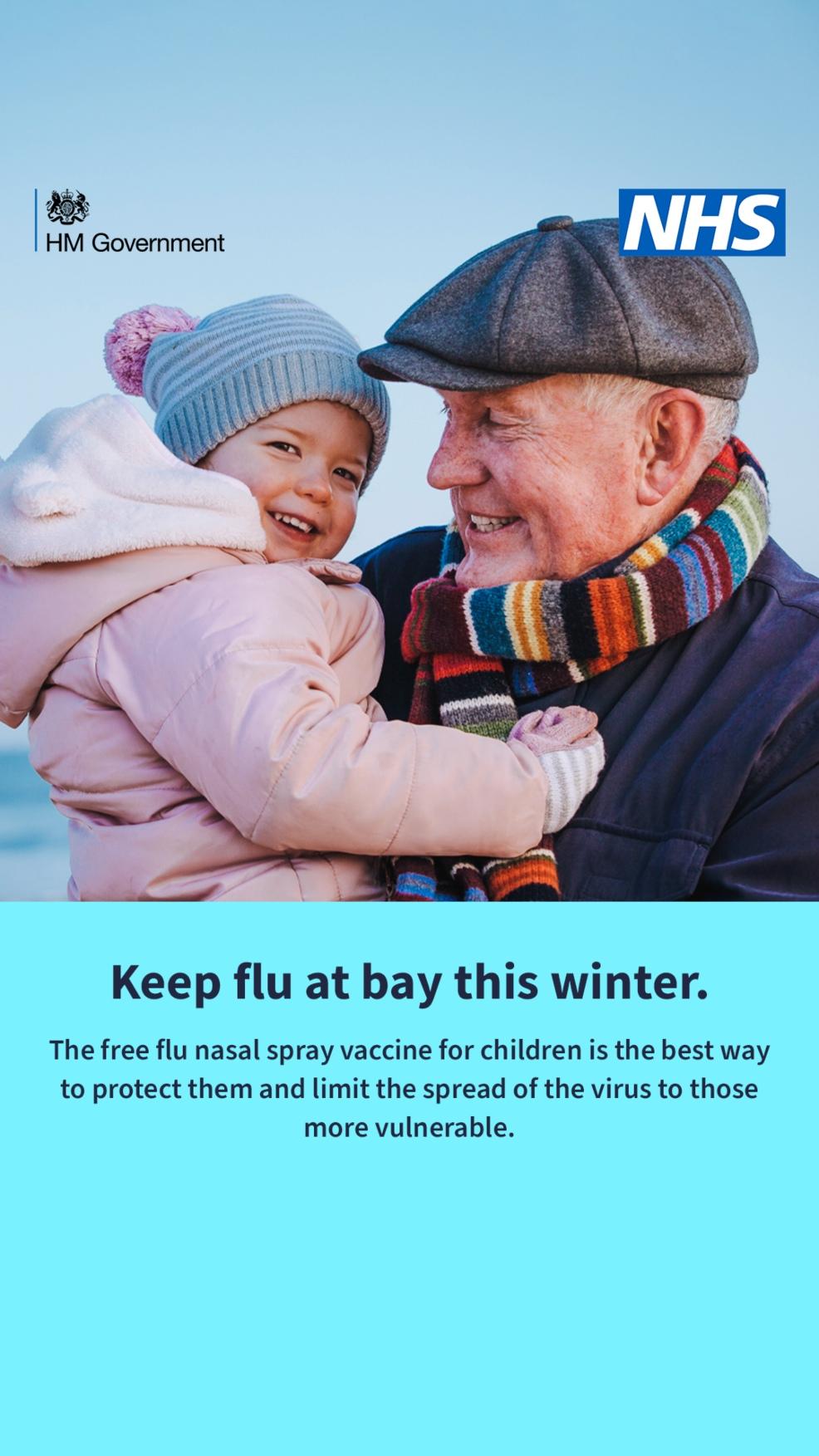 picture of the nhs flu poster